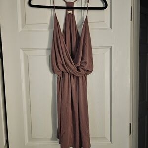 Jella C Mauve Halter Dress Size M